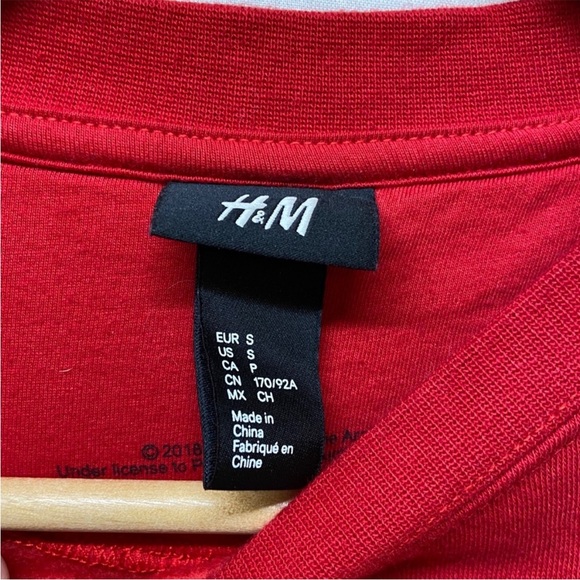 David Bowie Let’s Dance Embroidered Red Crewneck - Picture 2 of 7